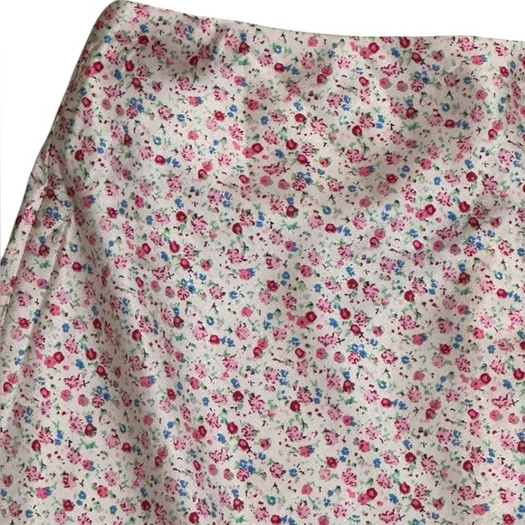 PRINCESS POLLY EDGE OF PARADISE MINI SKIRT Floral Pink Size 6 Summer Spring Date - Picture 7 of 11